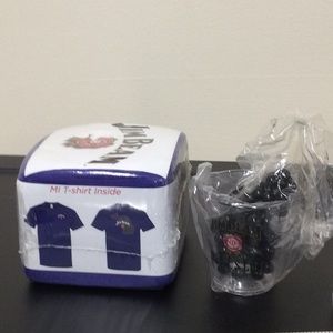 New Jim Beam T-Shirt And Shot glass necklace